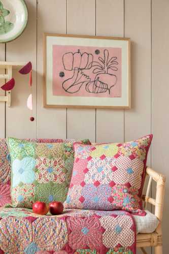 Tilda Patchwork Stoff Baumwolle - Wallflower - Bianca Red